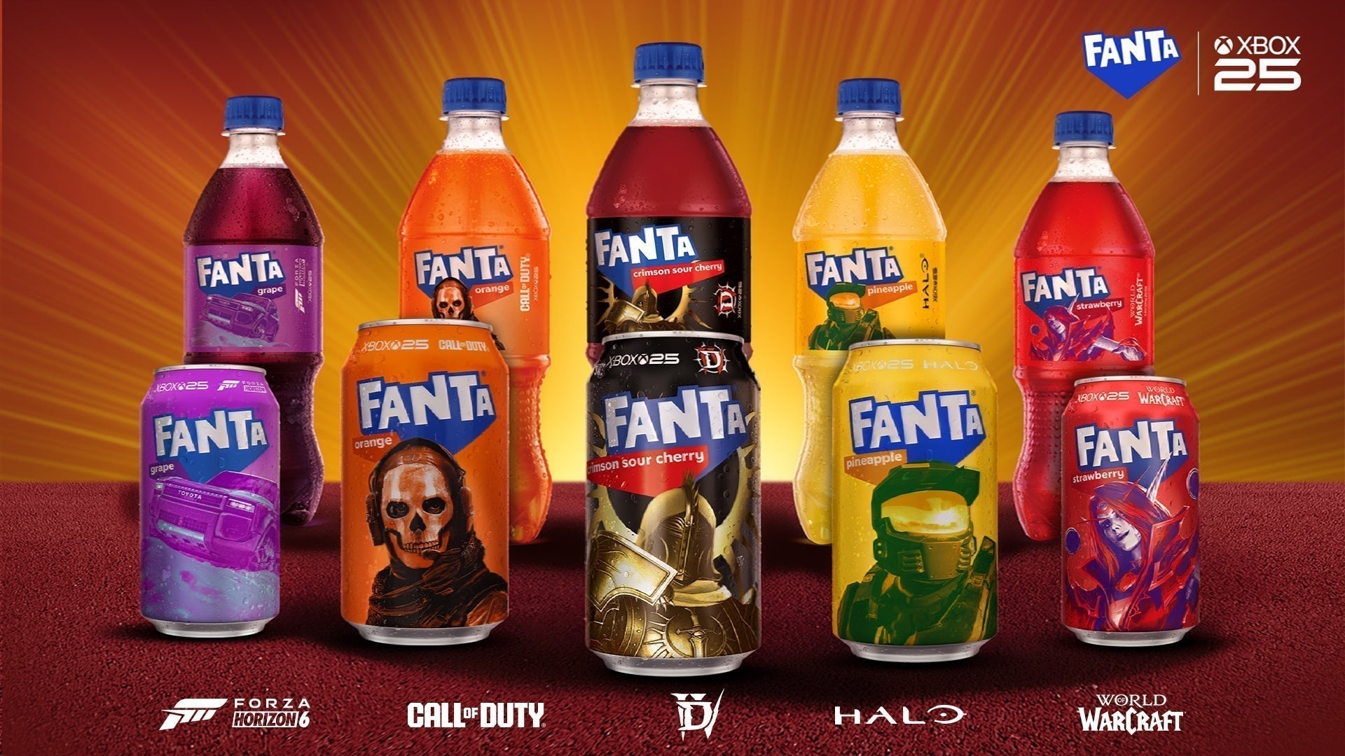 Illustration du partenariat Xbox x Fanta
