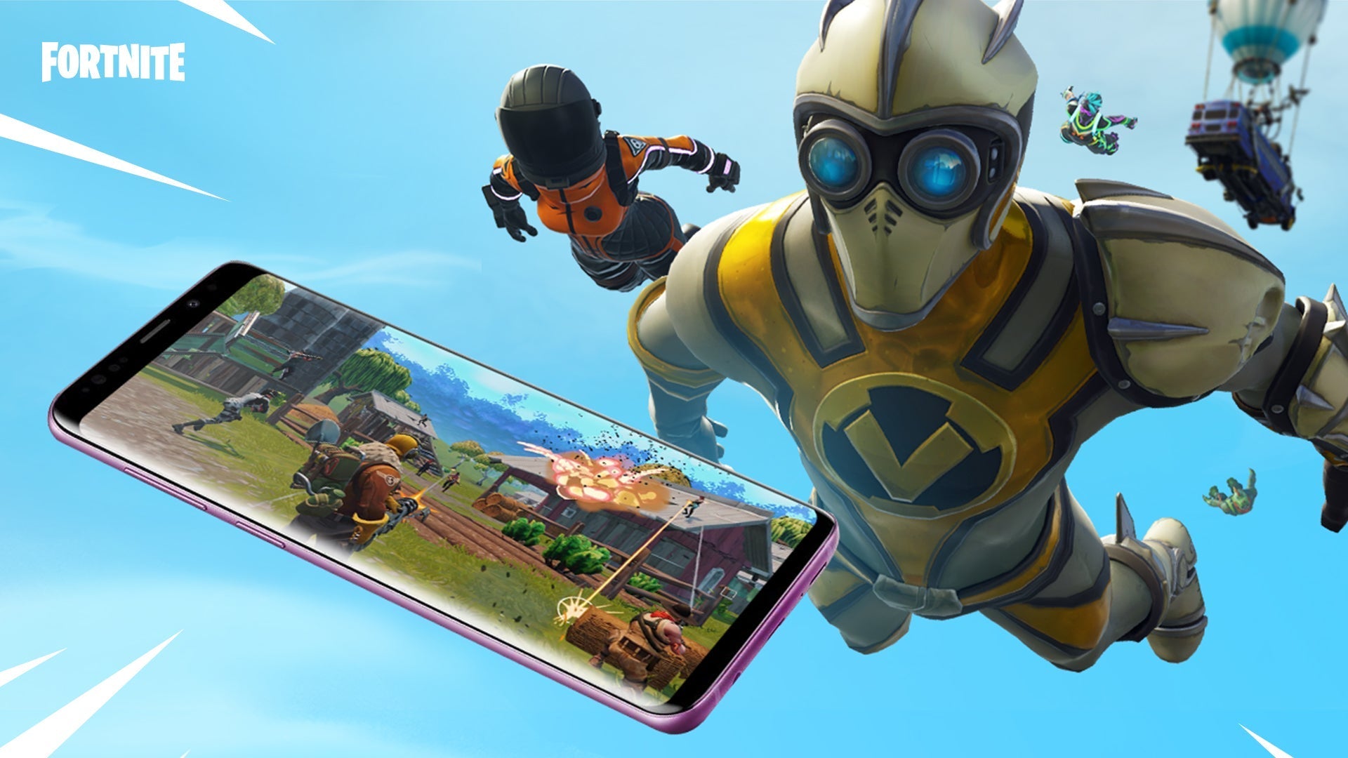 Visuel d'illustration de la version mobile de Fortnite