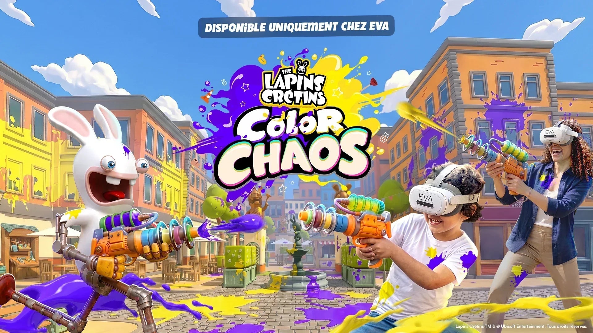 Illustration de l'expérience EVA Lapins Crétins Color Chaos