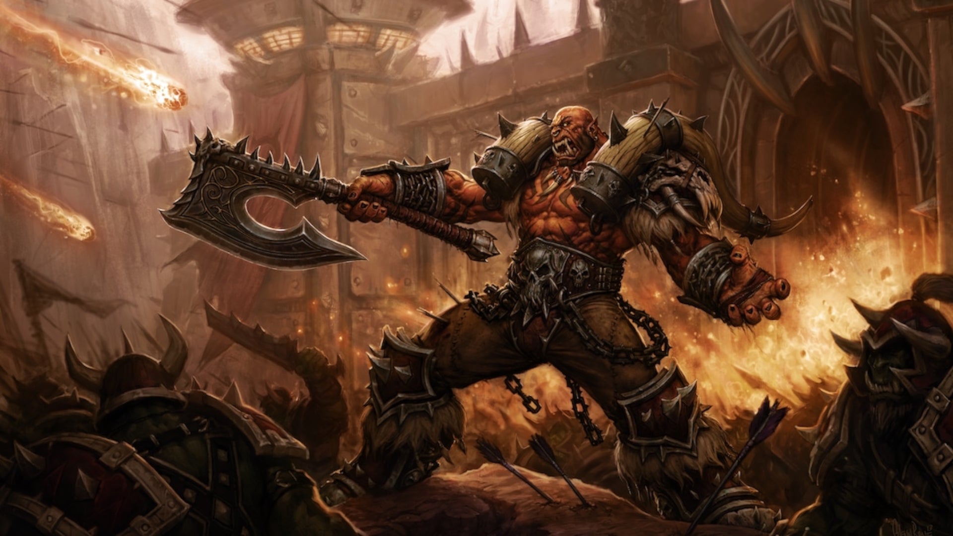 Artwork illustrant le Siège d'Orgrimmar dans World of Warcraft : Mists of Pandaria Classic