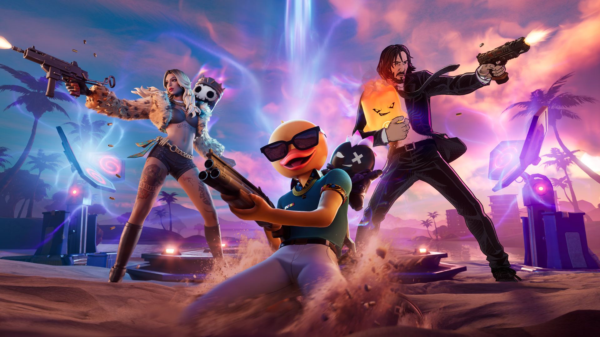 Artwork illustrant Runners, Chapitre 7 Saison 3, de Fortnite