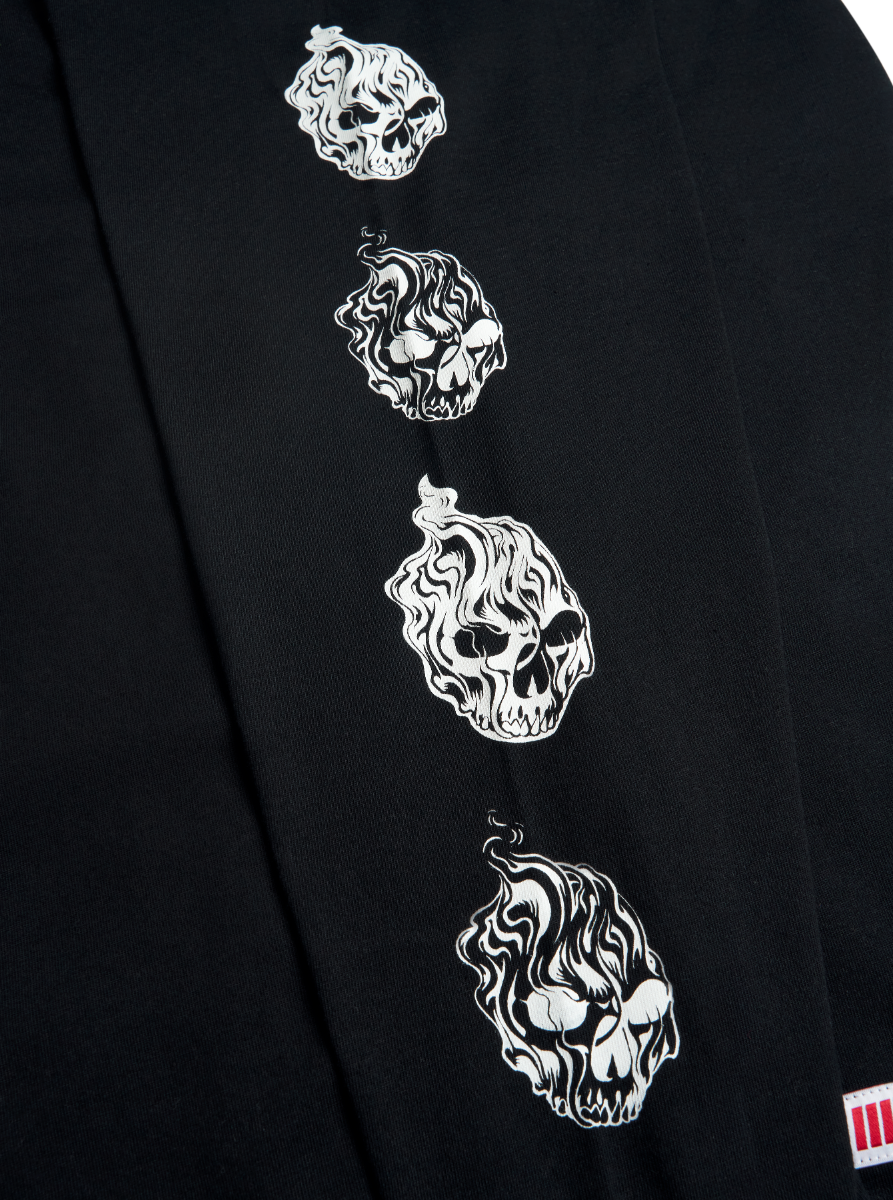 MWZ Smoking Skulls Long Sleeve T-shirt