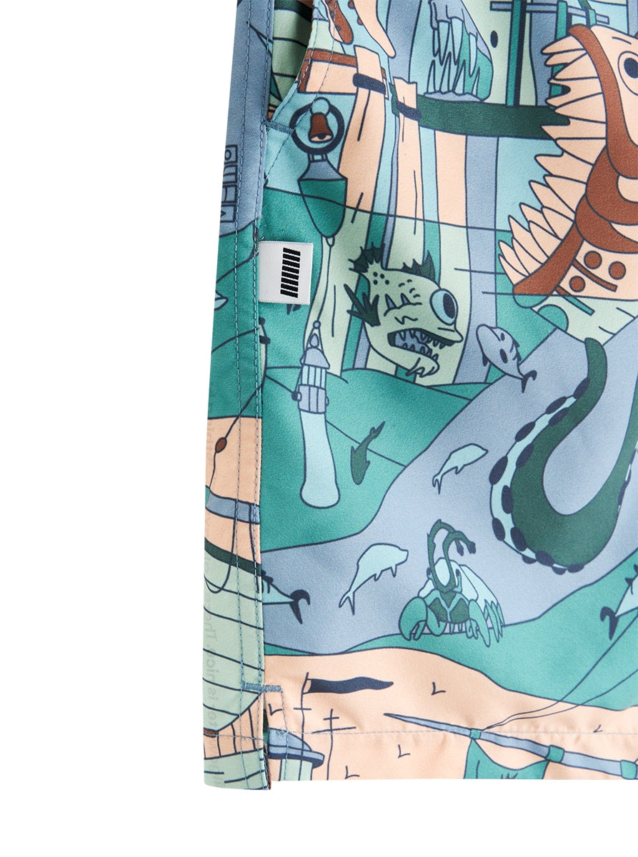 Bilgewater Print Swim Shorts