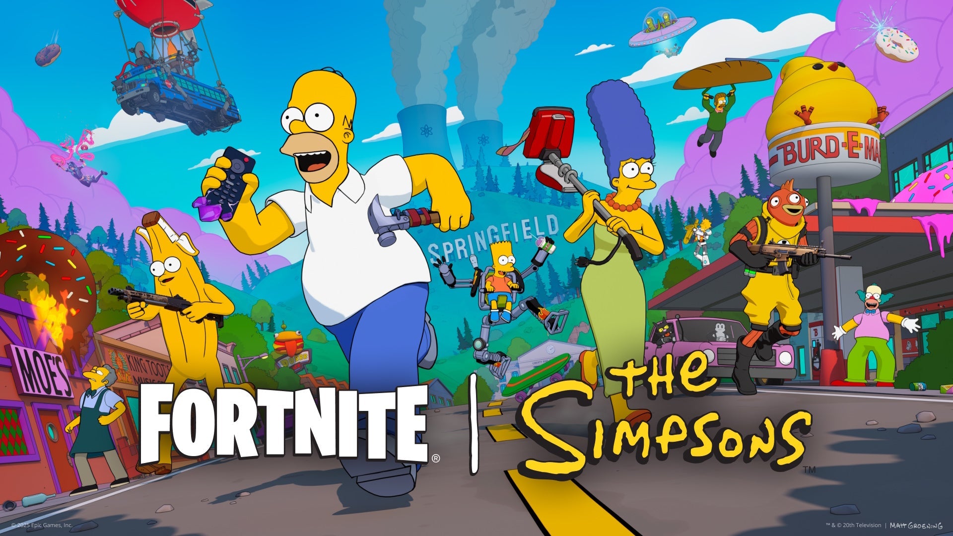 Les Simpsons débarquent dans Fortnite