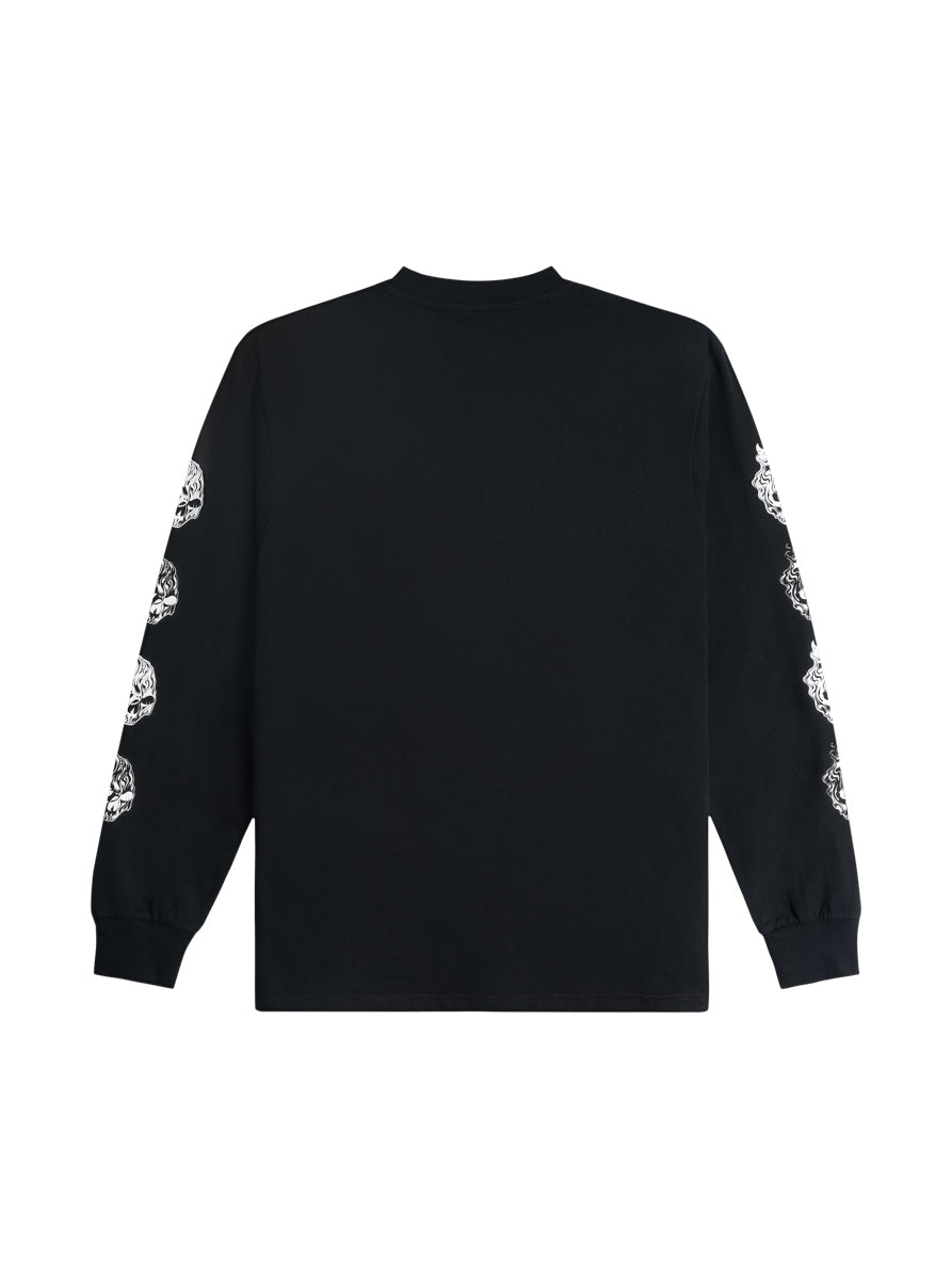 MWZ Smoking Skulls Long Sleeve T-shirt