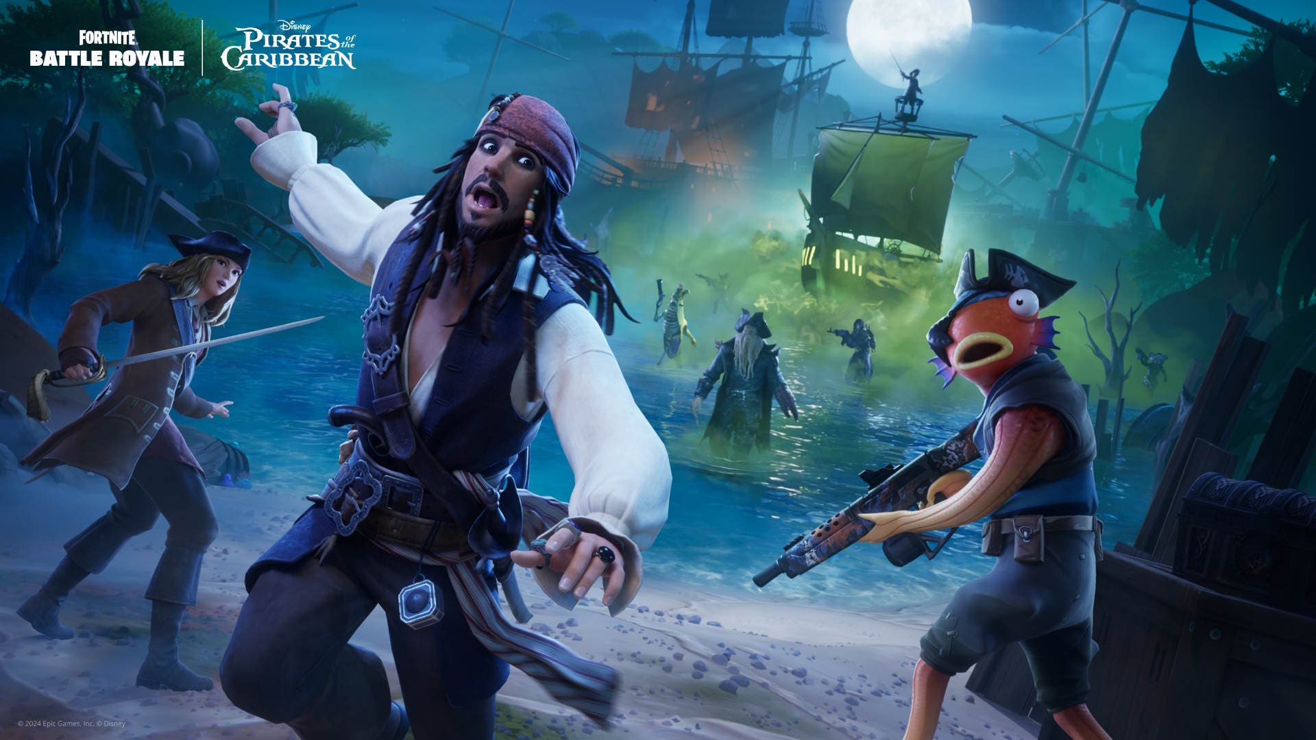 Pirates des caraïbes arrive sur Fortnite